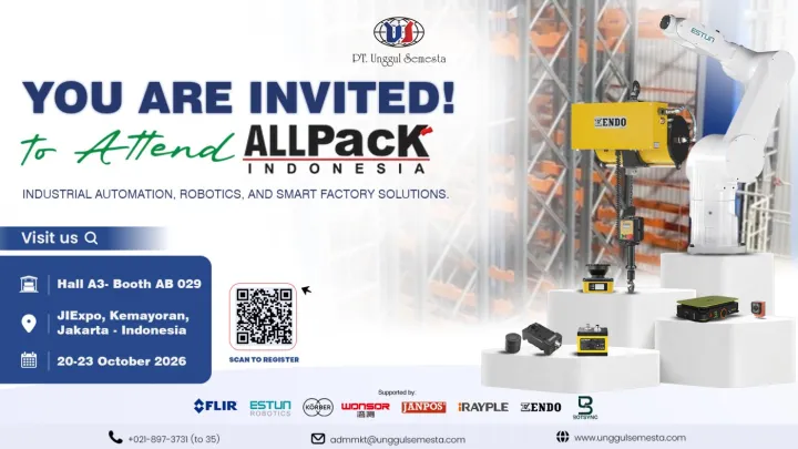 PT Unggul Semesta Hadir di ALLPACK Indonesia 2026: Mengenal Solusi Industrial Automation, Robotics, dan Smart Factory