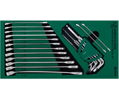 09906 23Pc. Combination Wrench & Hex Key Set